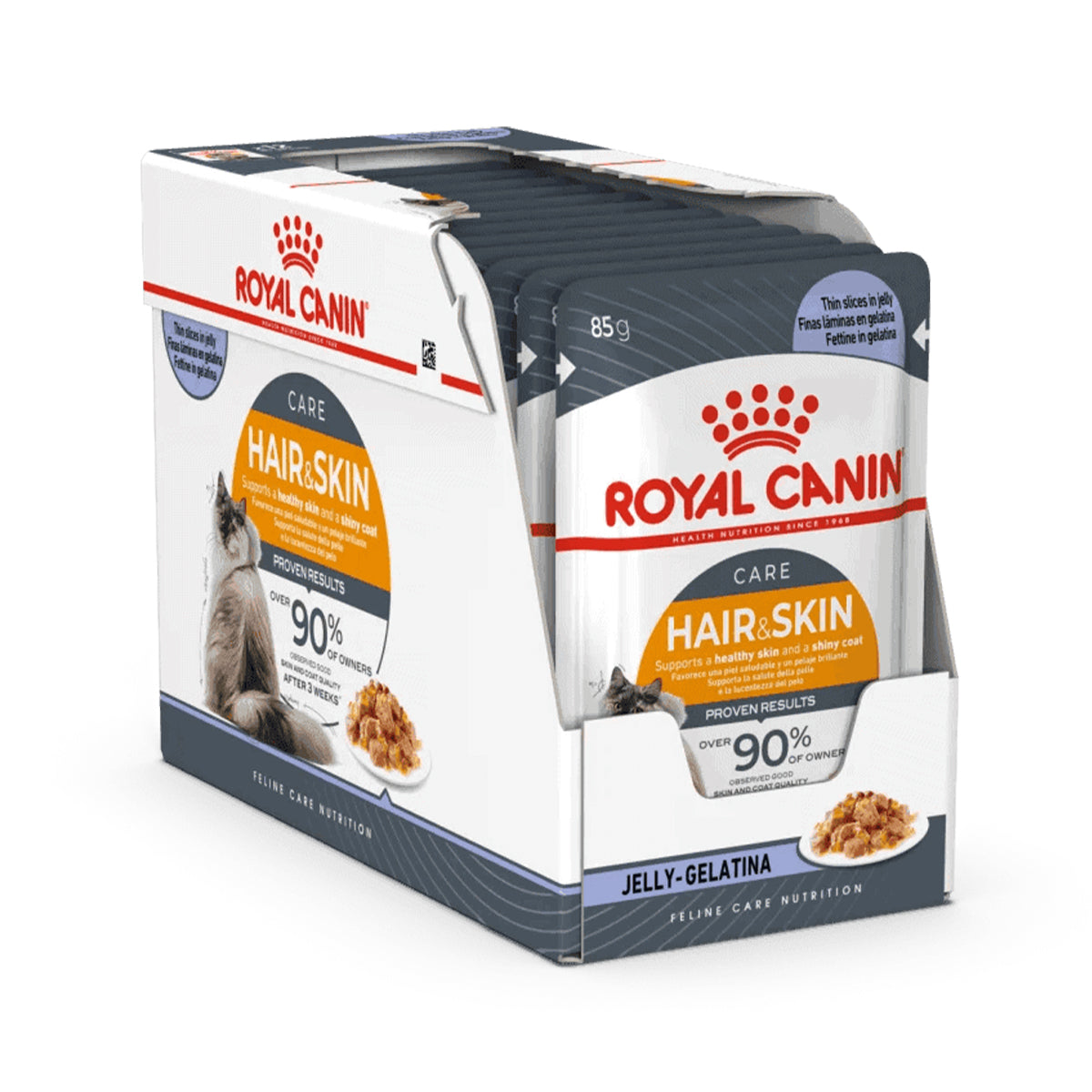 Royal Canin Hair & Skin Cat Wet Food Pouches 12Pcs