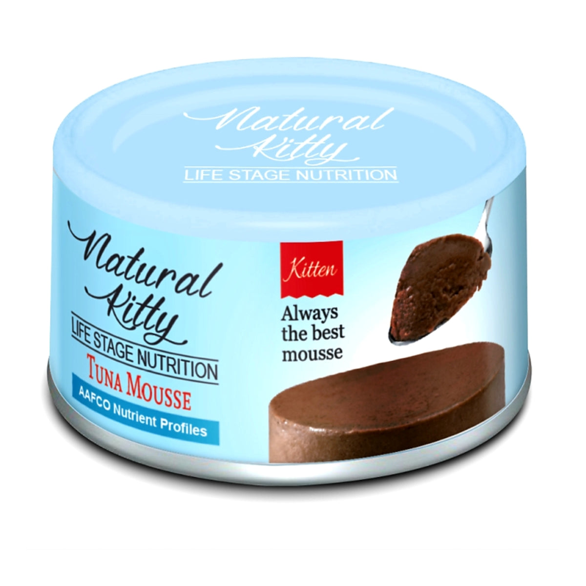 Natural Kitty Tuna mousse kitten cat canned food 80g