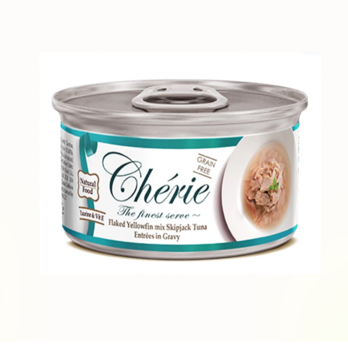 Chere Flaked Yellowfin Mix Skipjack Tuna Entrees In Gravy 80 G