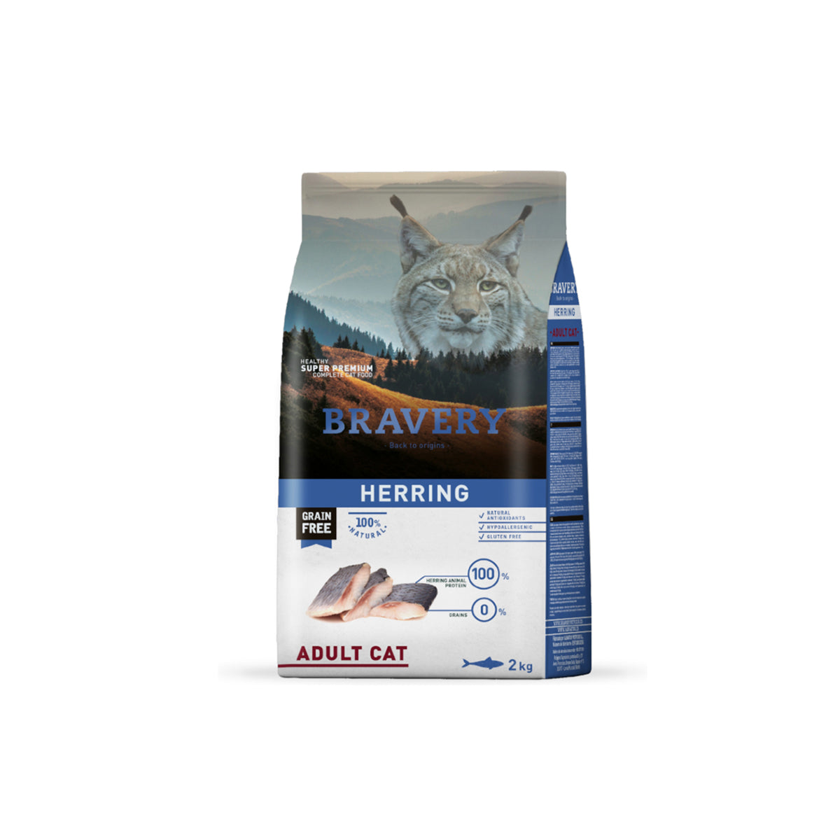 Bravery adult cat Herring 2kg