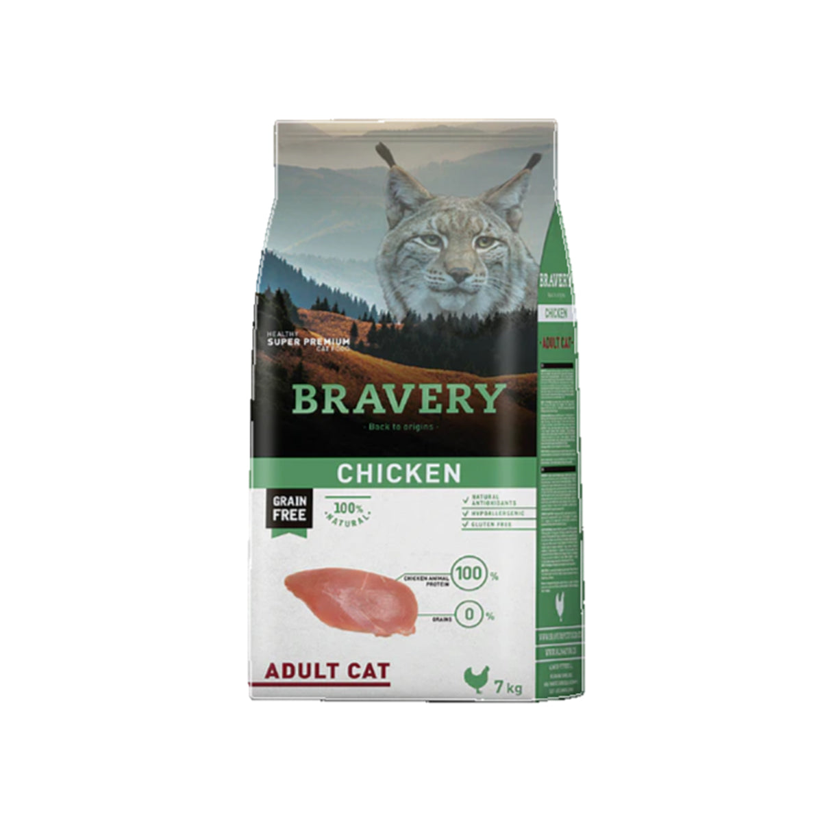 Bravery 7 kg chicken adult ( super premium )