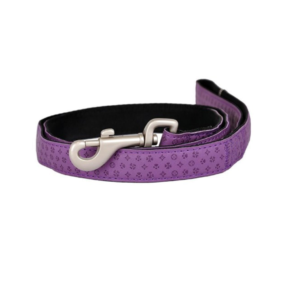 Mylord Leatherette Dog Leash 120 x 1.5 cm, Purple