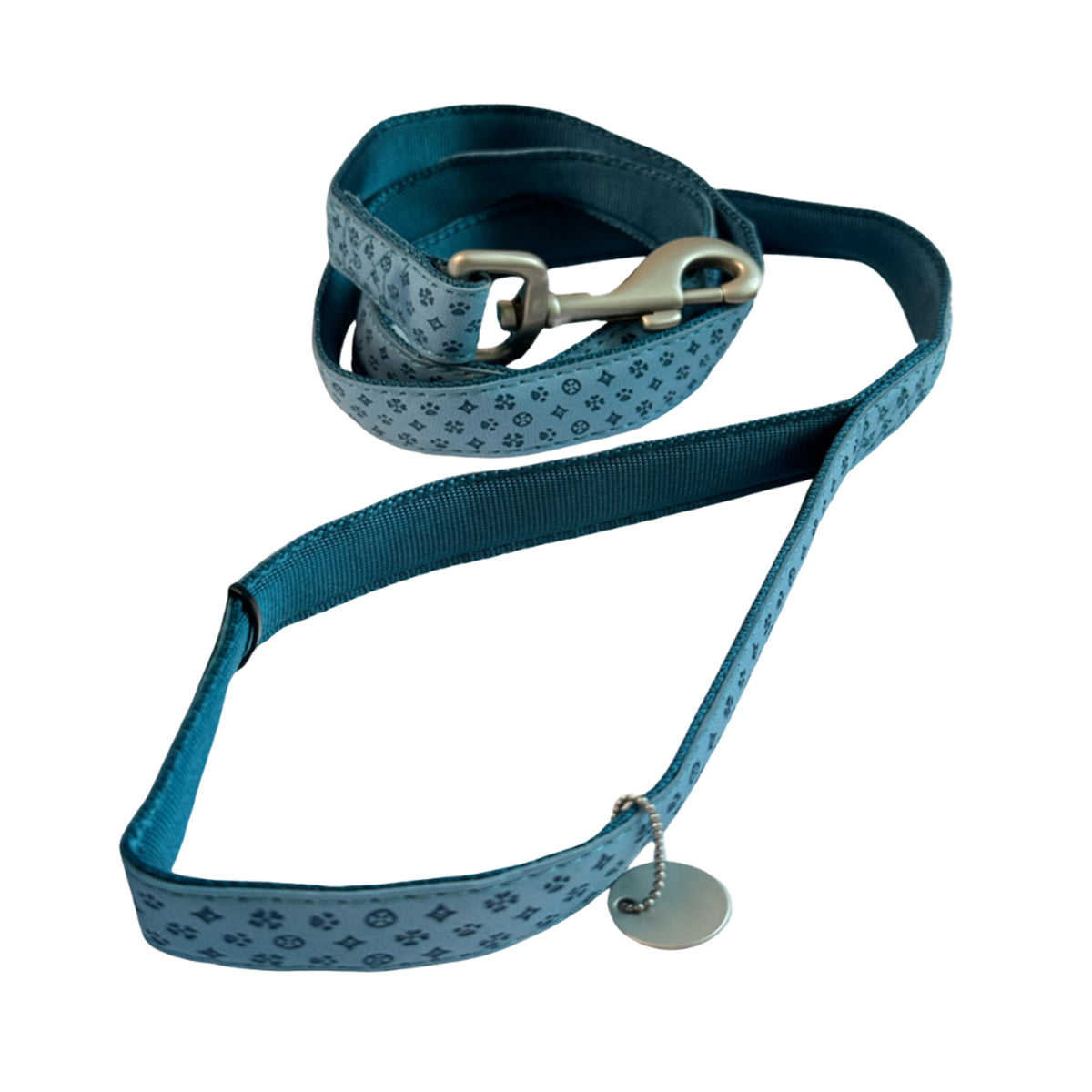 Mylord Leatherette Dog Leash 120 x 2.5 cm, Largeight Blue