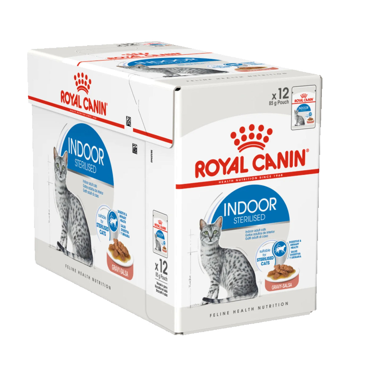 Royal Canin Feline Health Nutrition Indoor Cat Wet Food Pouches 12Pcs