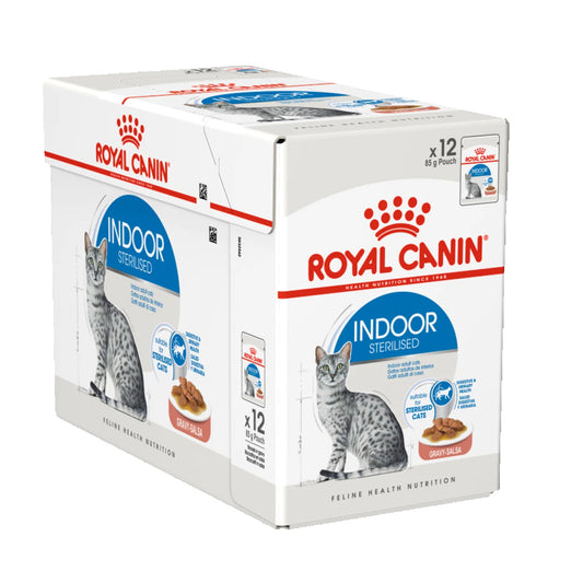 Royal Canin Feline Health Nutrition Indoor Cat Wet Food Pouches 12Pcs