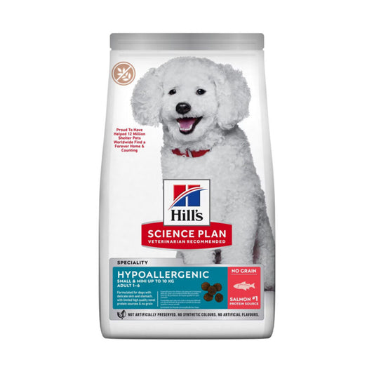 Hill’s Science Plan Hypoallergenic Small & Mini Adult Dry Dog Food with Salmon (1.5KG)