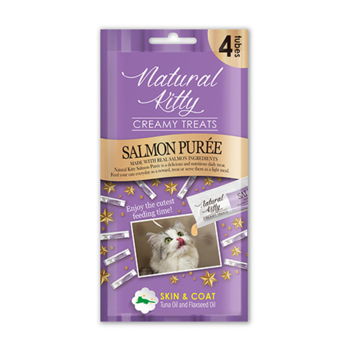 Natural kitty creamy treats Salmon (skin & coat)