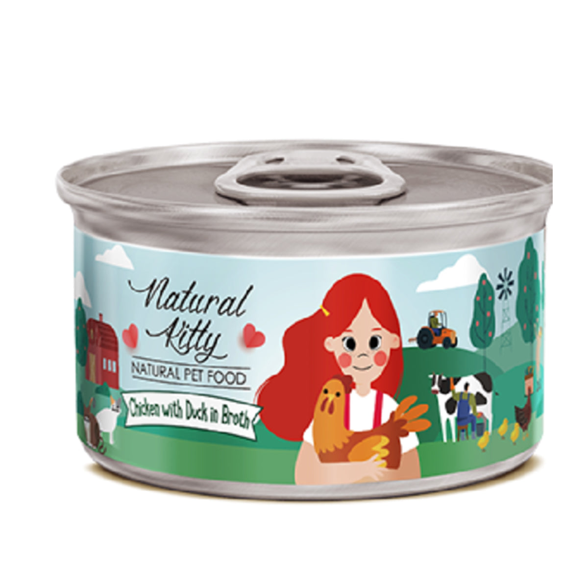 Natural Kitty Chicken With Duck In Broth Cat Wet Food 80G