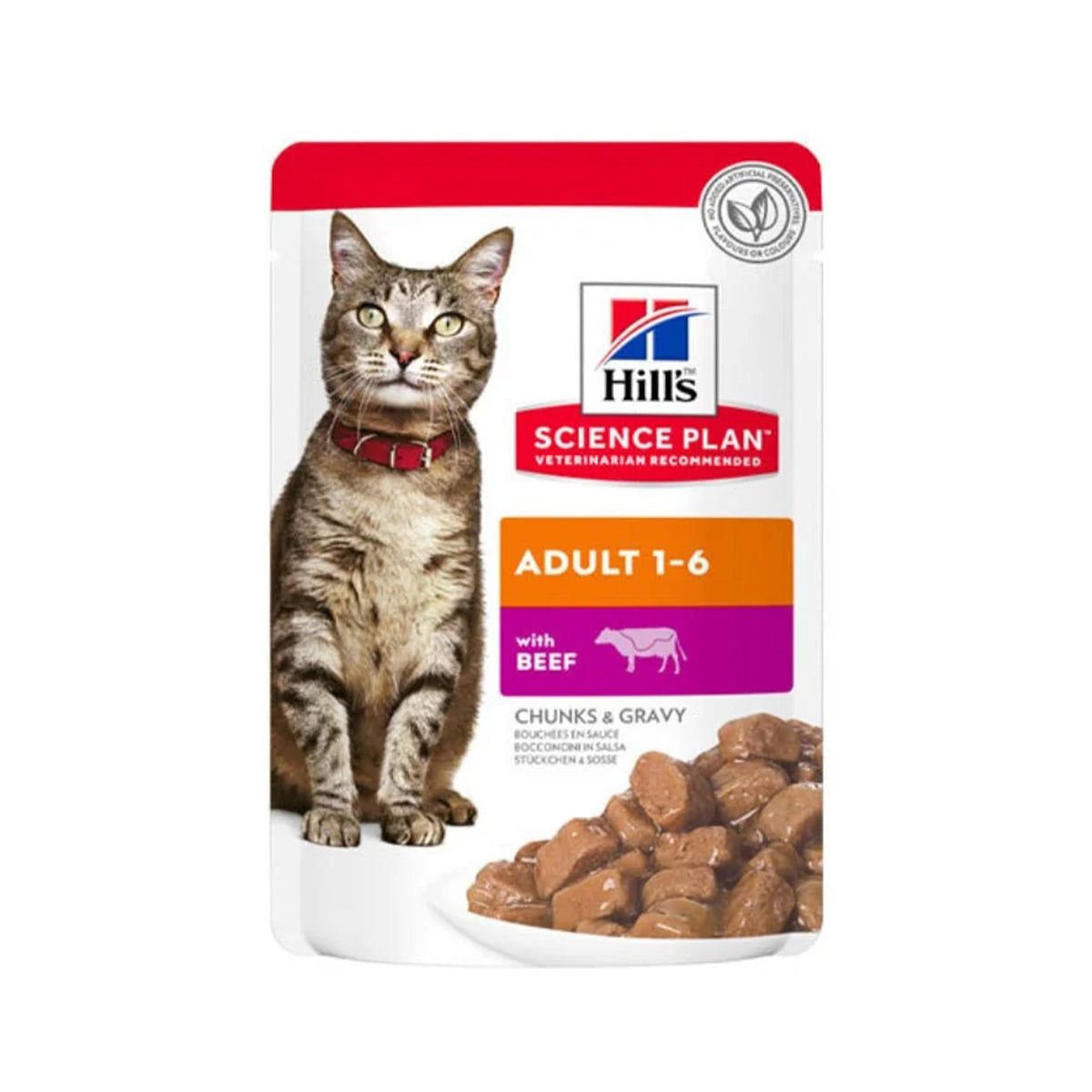 Hills Science Diet Adult Beef Cat Food (1 Pouche)