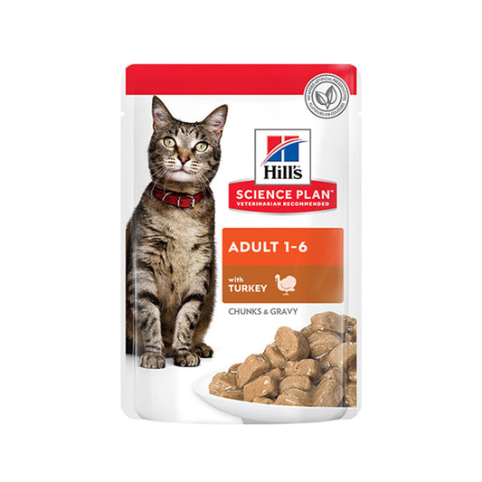 Hill’s Science Plan Adult Wet Cat Food Turkey Pouche (85g)