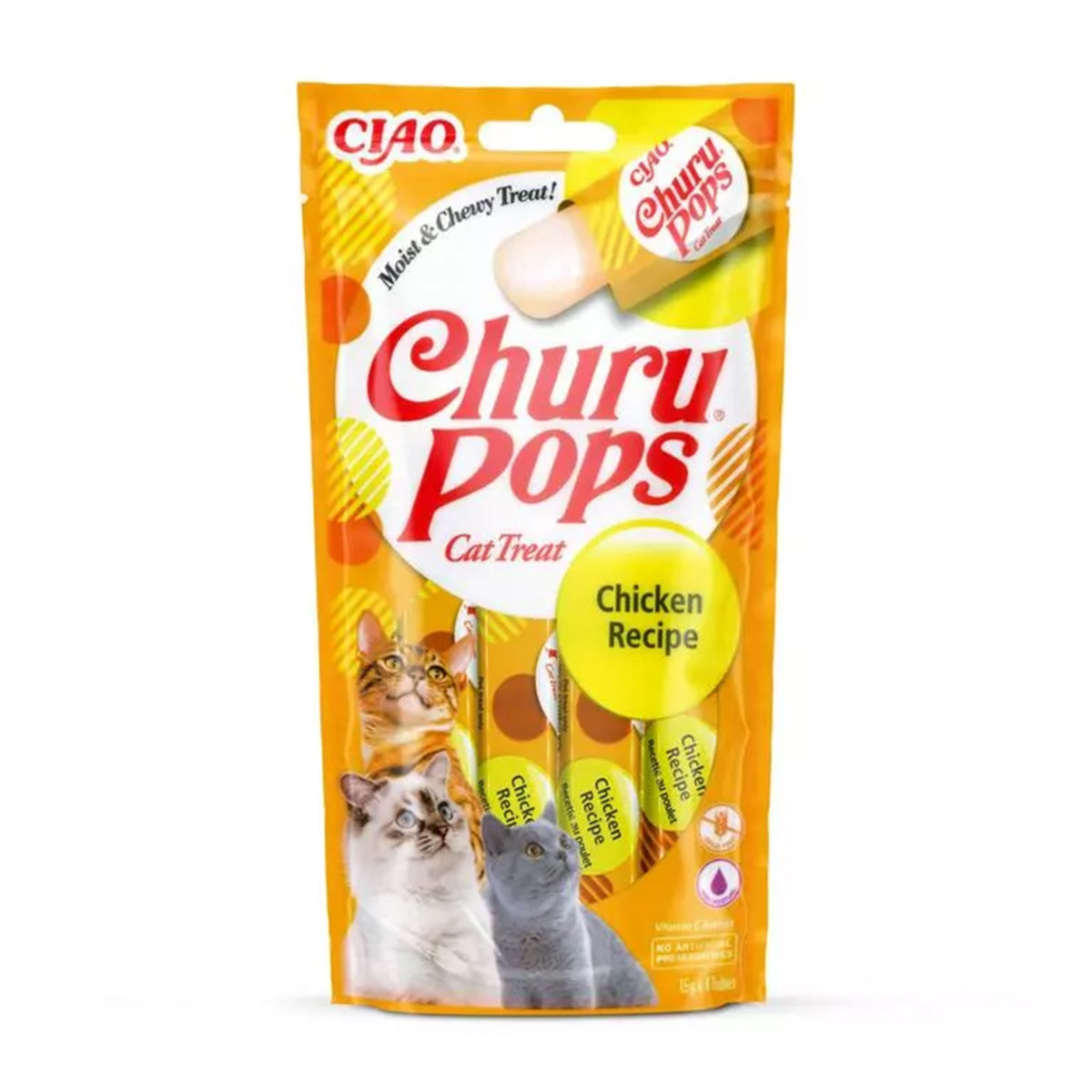 Churu Pops Cat Treats Chicken Recipe 4 Tubes (60g)