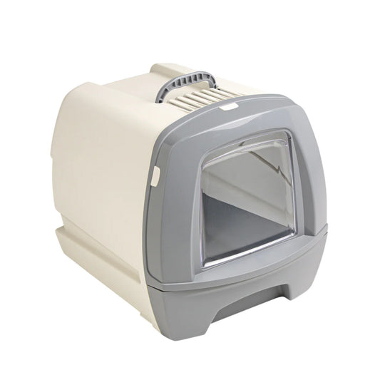 80's Cat Litter Box with Drawer Grey 50 x 40 x 42 cm