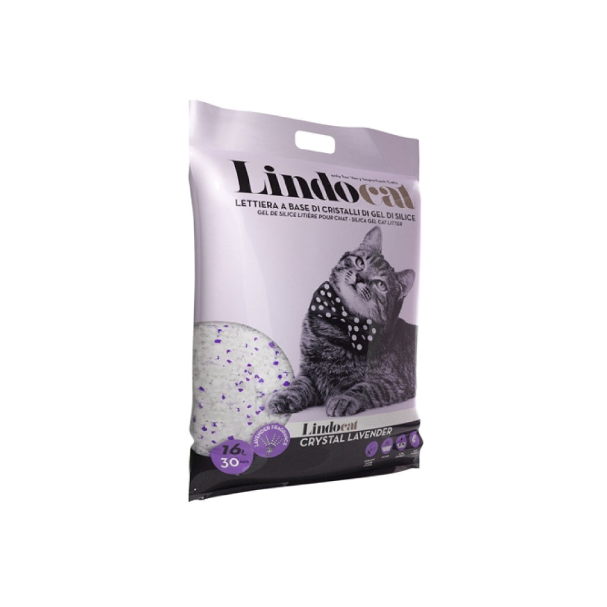 White Bentonite Double Action Lavender Cat Litter 16L