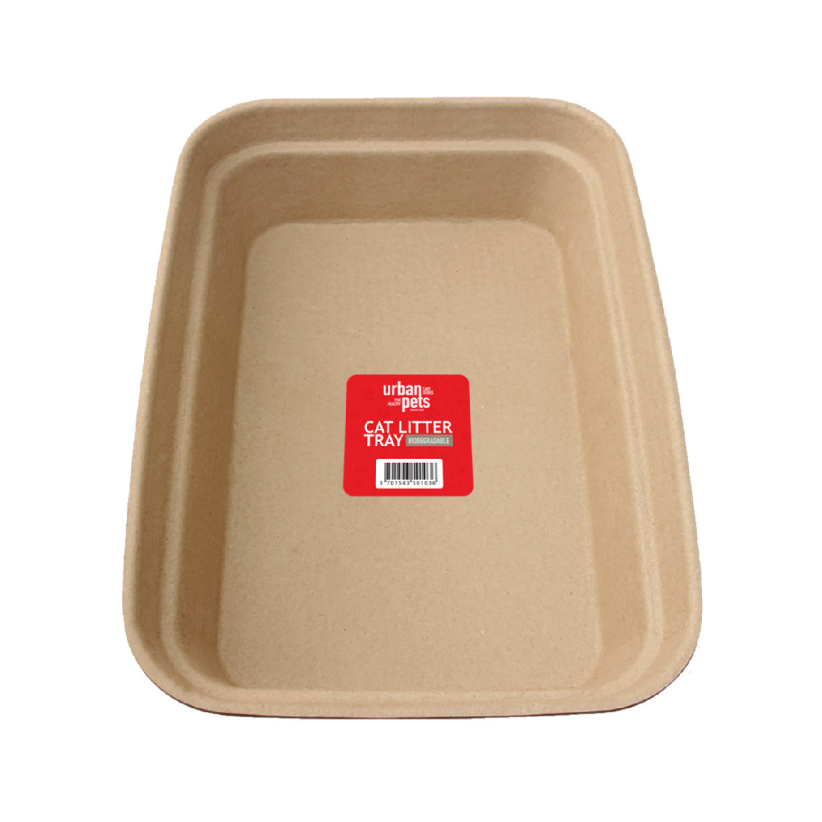 Biodegradable Cat Litter Tray - L Size, 46 x 35.5 x 10 cm