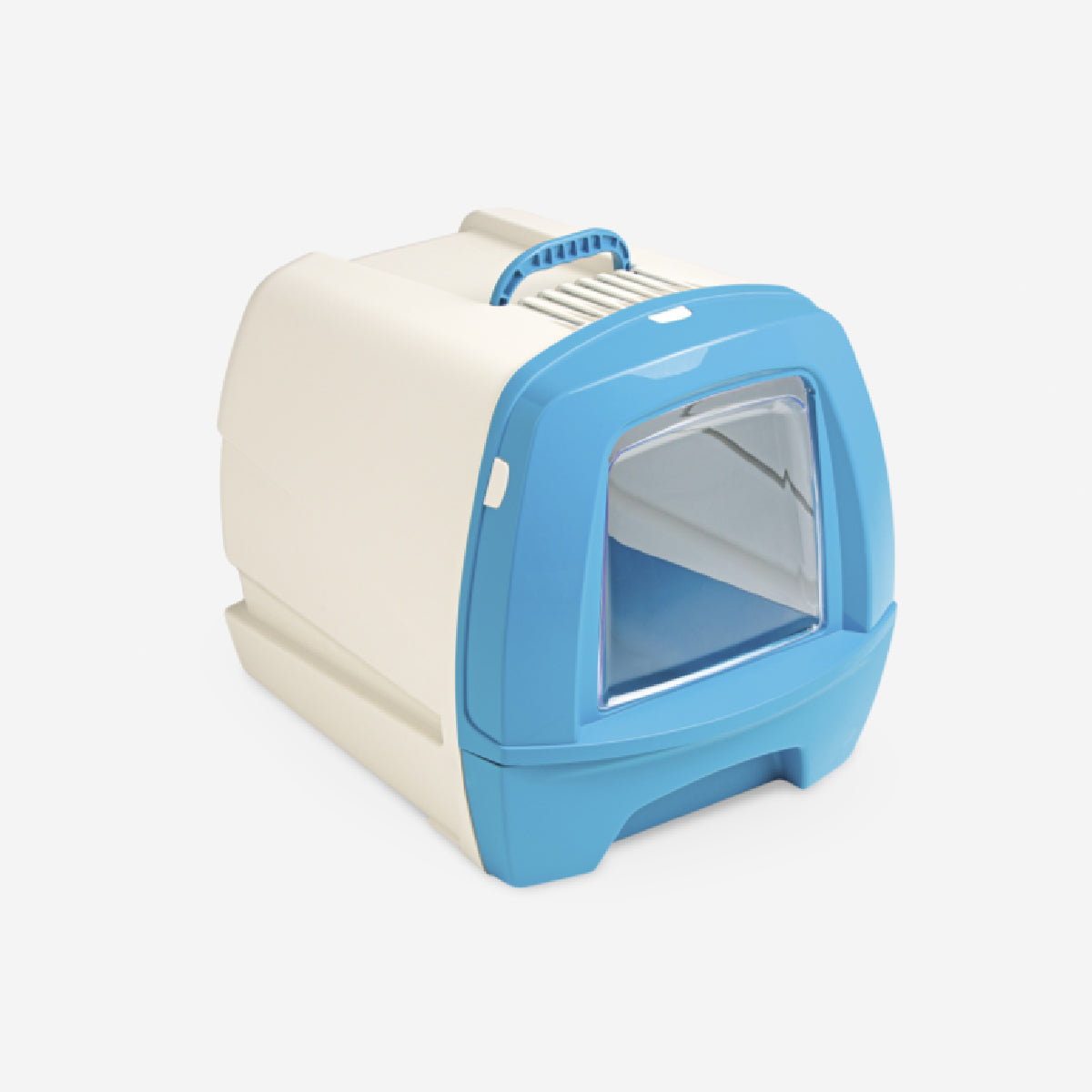 80's Cat Litter Box with Drawer Blue 50 x 40 x 42 cm