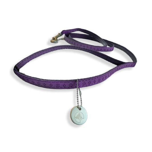 Mylord Leatherette Dog Leash 120 X 1 Cm, Purple