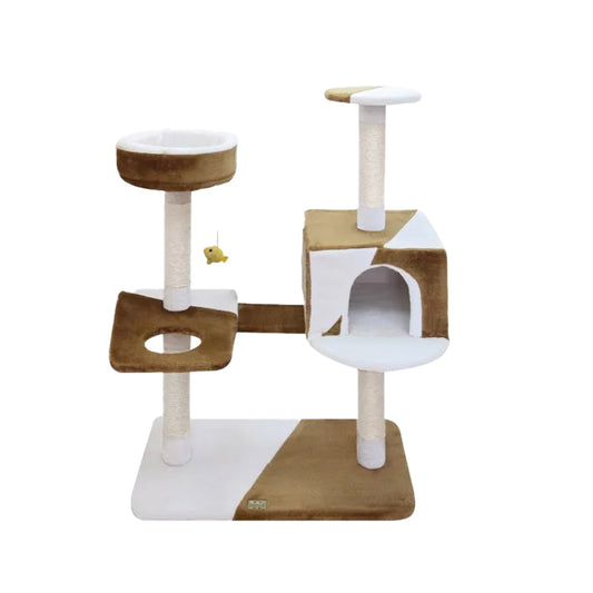 CAMILA Cat Pole Brown/White