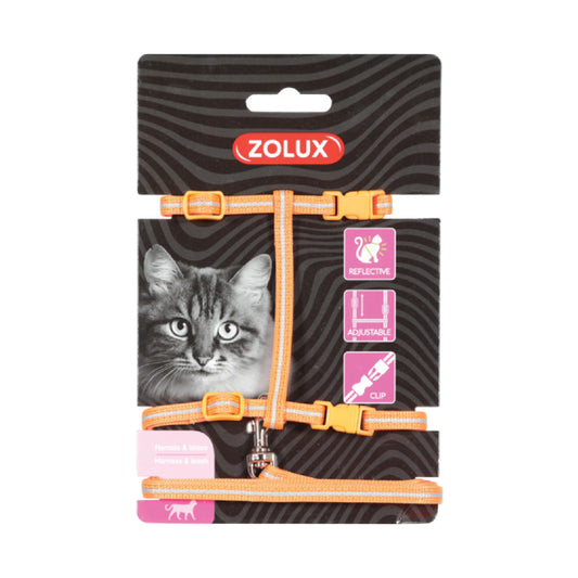 Cat Harness & Leash Kit Orange