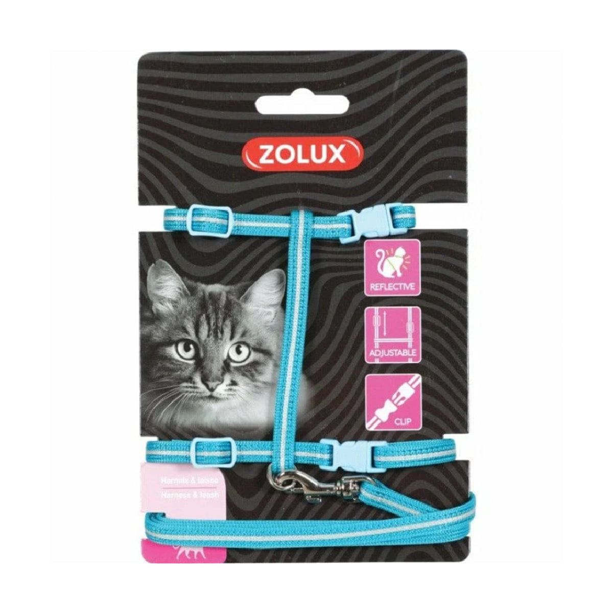 Cat Harness & Leash Kit Blue