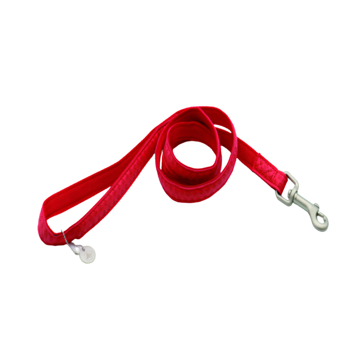 Mylord Leatherette Dog Leash 120 x 2.5 cm, Red
