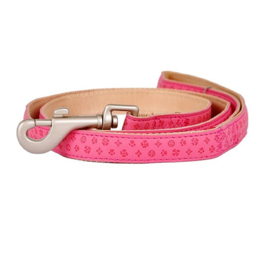 Mylord Leatherette Dog Leash 120 x 2.5 cm, Pink