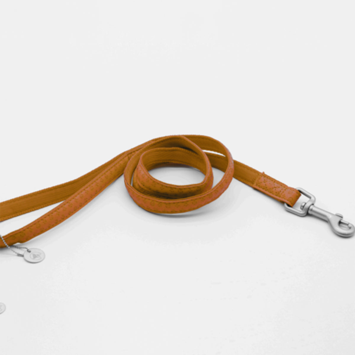 Mylord Leatherette Dog Leash 120 x 2.5 cm, Beige